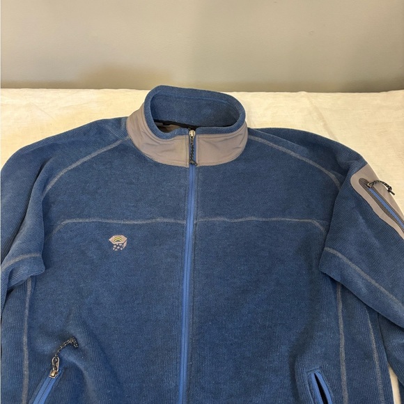 Mountain Hardwear Fleece Zip Up Large Vintage Blue Mens XL - Picture 3 of 7